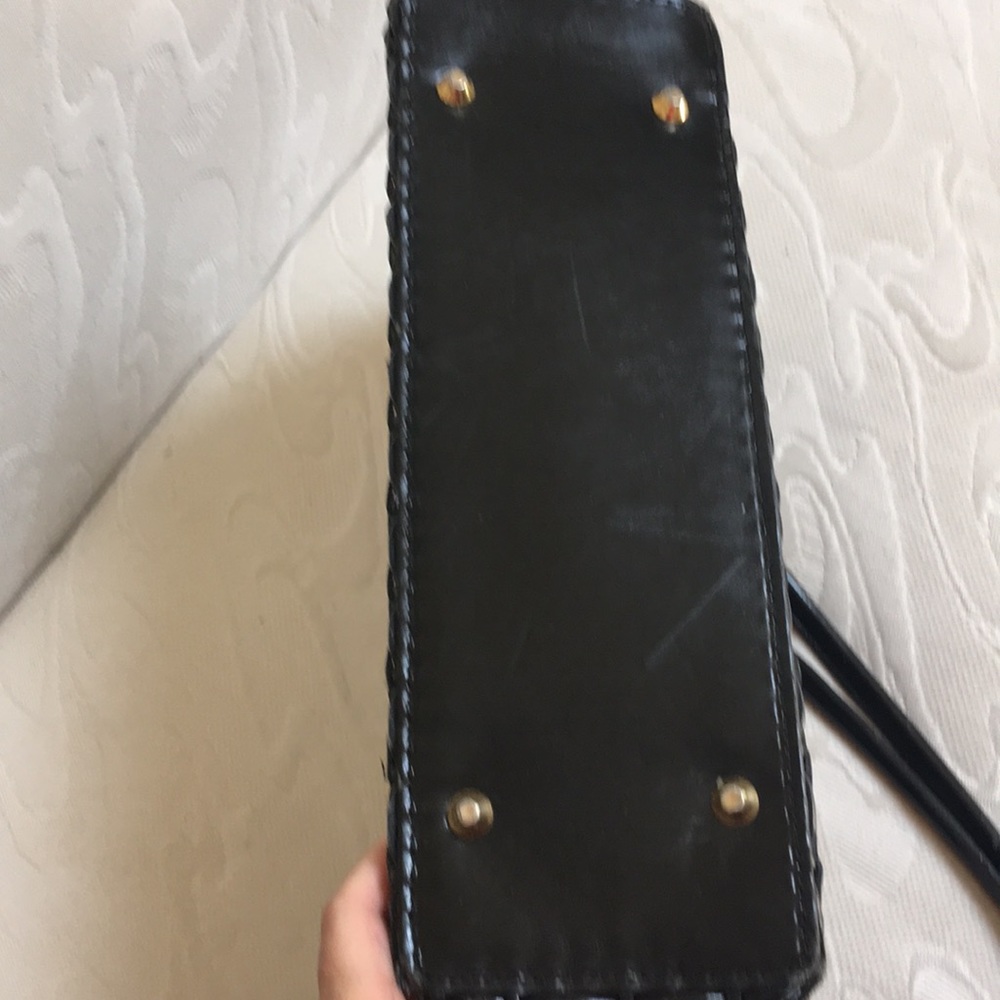 Vintage CEM Woven Leather Handbag - Picture 4 of 8